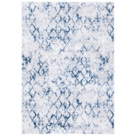 Safavieh 9 x 12 ft. Amelia 783H Power Loomed Rectangle Area Rug Grey & Navy ALA783H-9